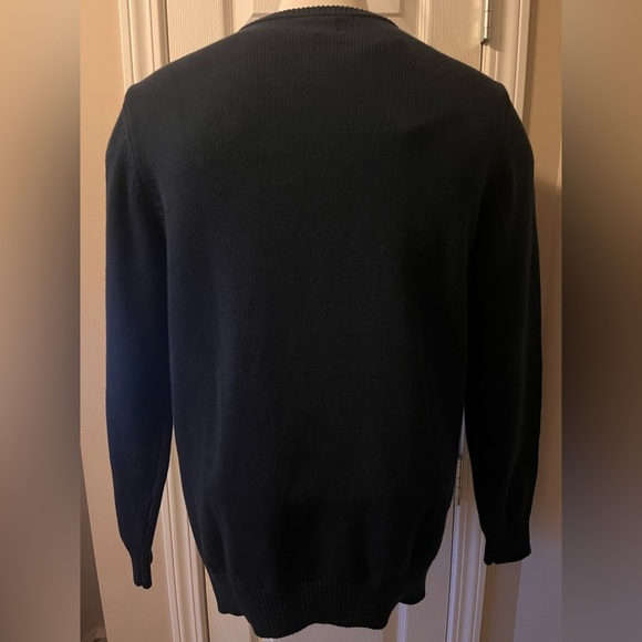 A Fish Named Fred Cable Pullover Sweater Navy Mens Medium Brand New NWT - Picture 6 of 11